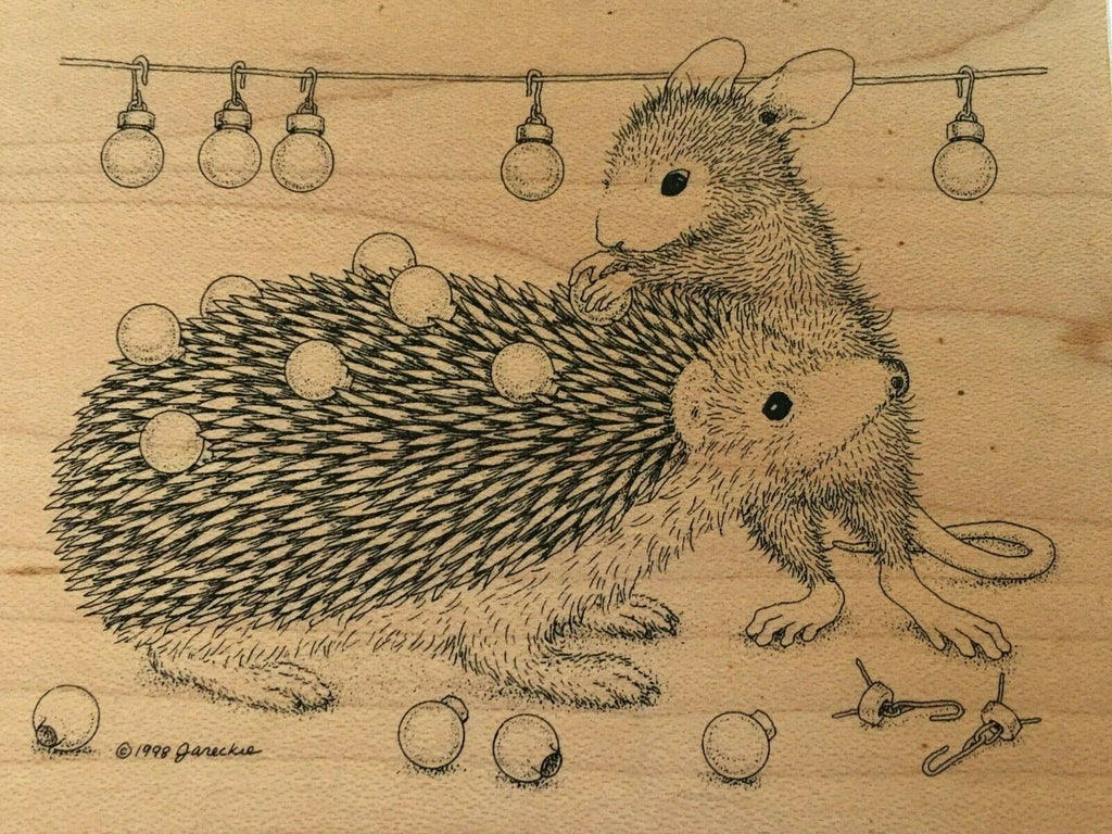 Stampa Rosa Rubber Stamp House Mouse Fashion Statement Christmas Ornament Amanda