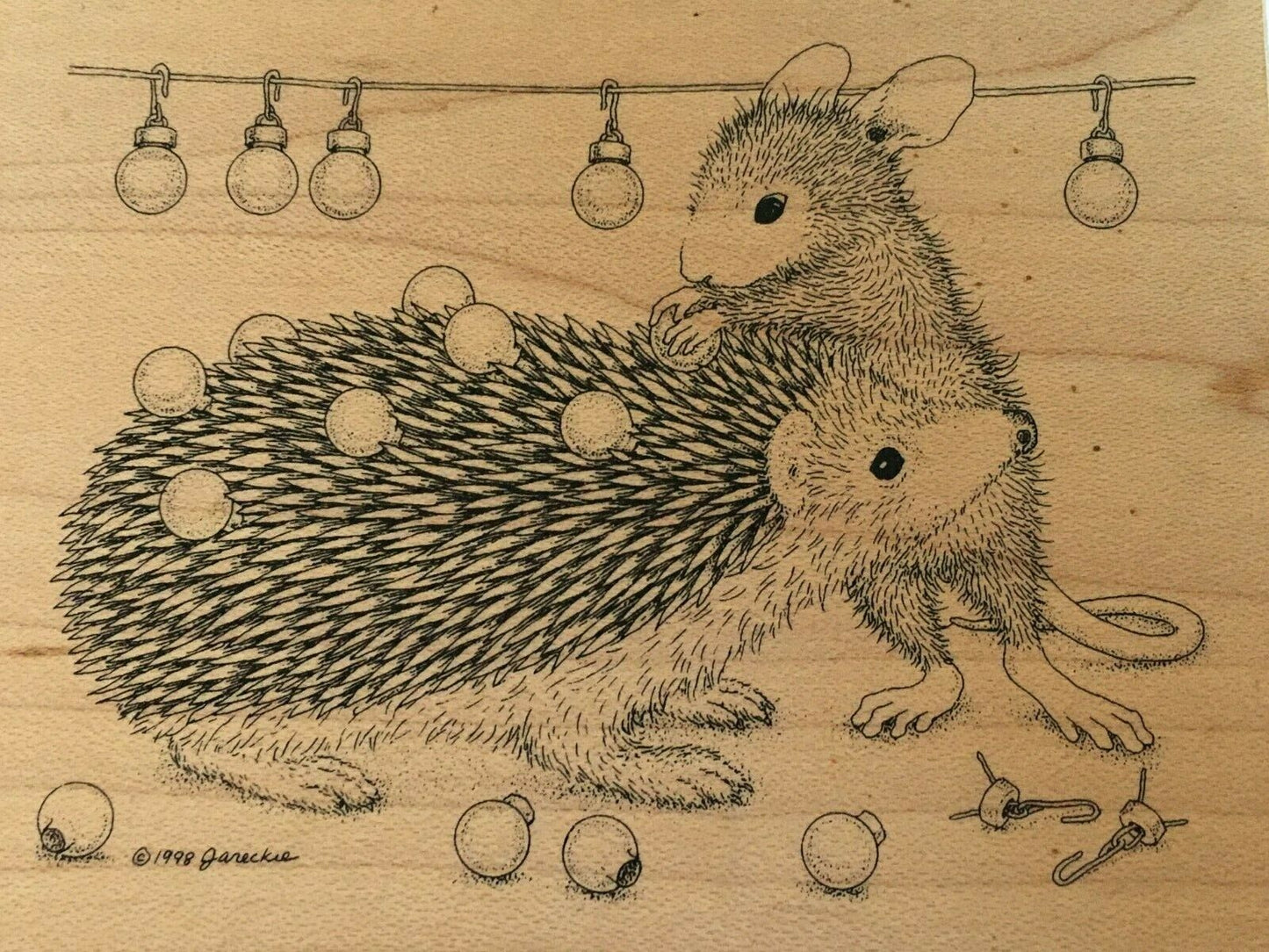 Stampa Rosa Rubber Stamp House Mouse Fashion Statement Christmas Ornament Amanda
