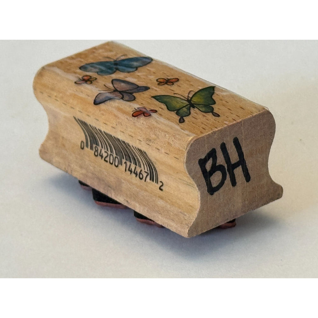 Stampcraft Rubber Stamp Butterfly Spring Butterflies Background Border Crafting