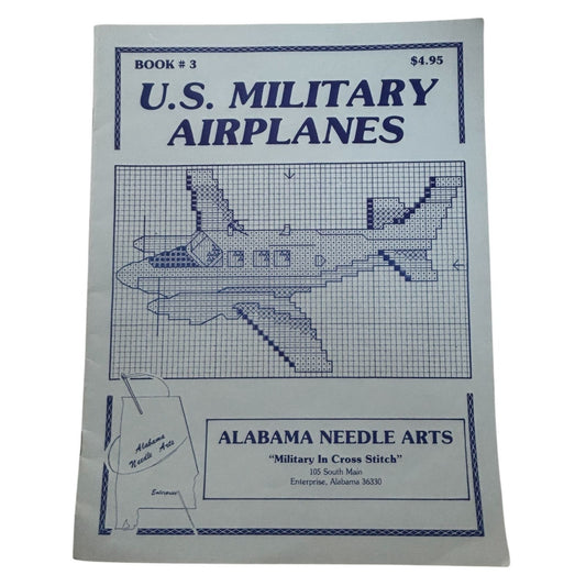 Alabama Needle Arts Cross Stitch Patterns U.S. Military Airplanes Air Force USAF