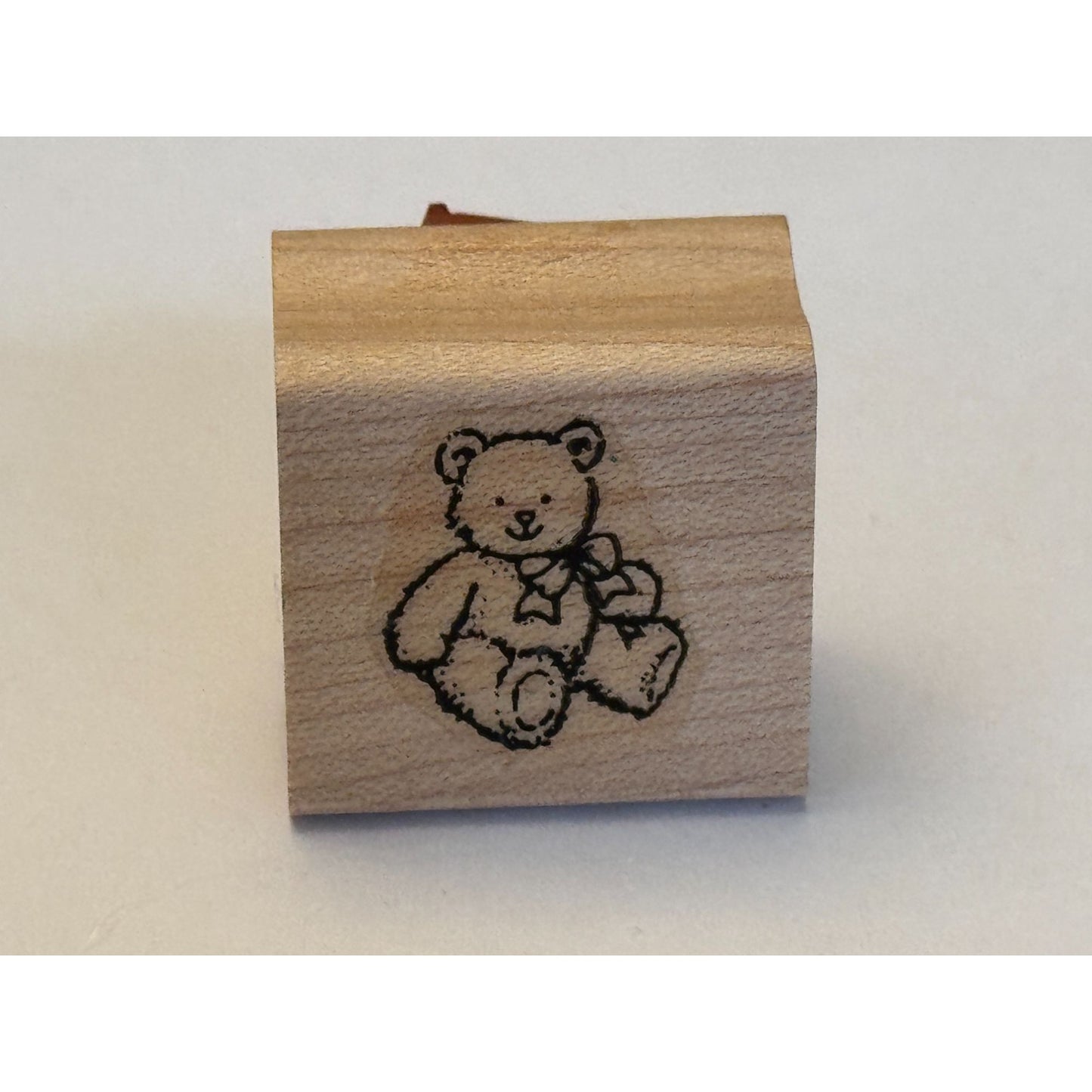 Stampin Up Rubber Stamp Teddy Bear Small Tiny Toy Stuffed Animal Card Making
