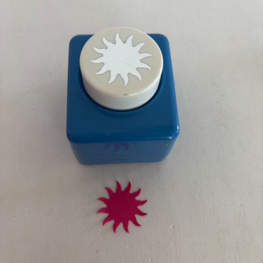 Sunburst Paper Punch Sun Shape Sunshine Happiness Craft Card Making Scrapbooking