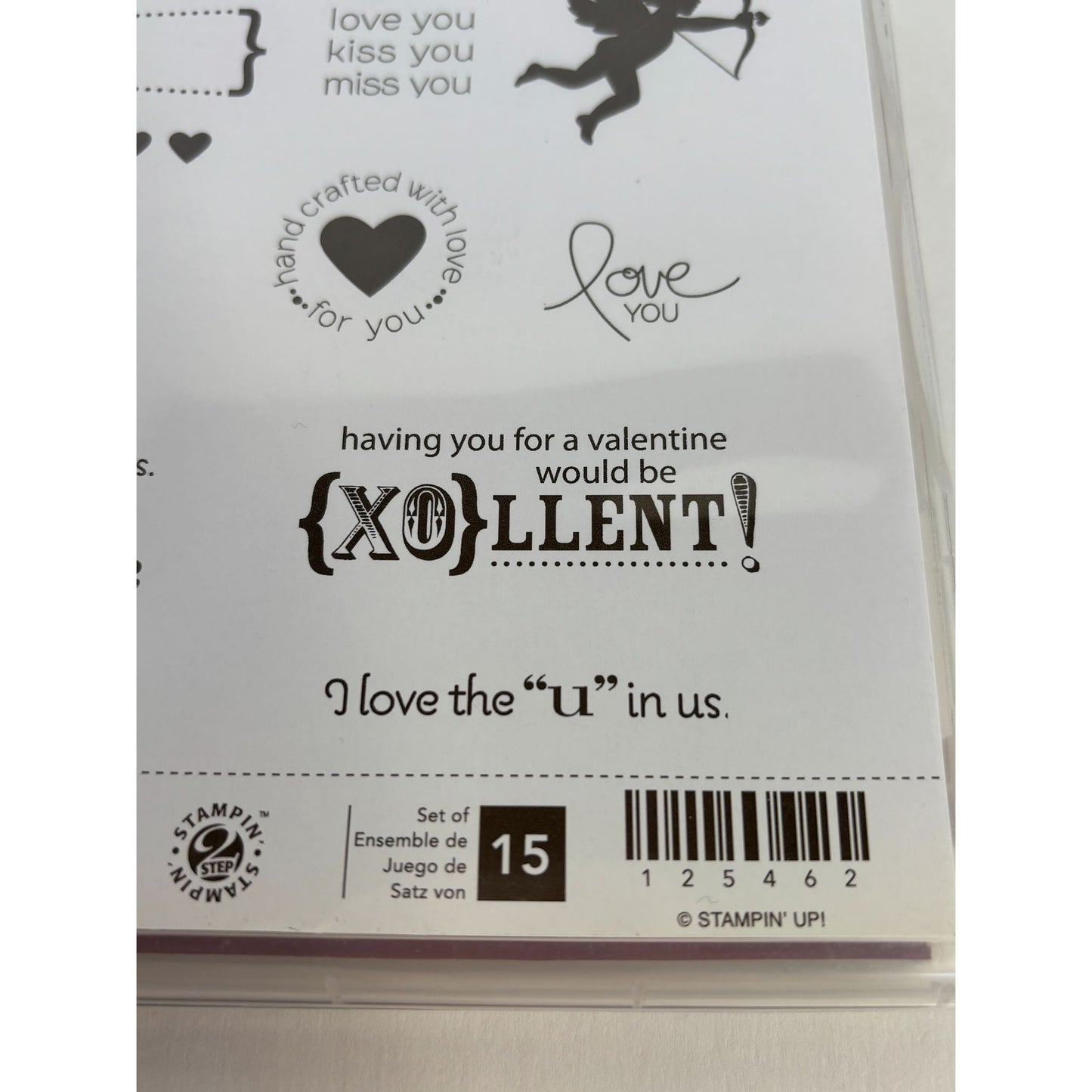 Stampin Up Valentines Day Rubber Stamps PS I Love You Set Handcrafted with Love
