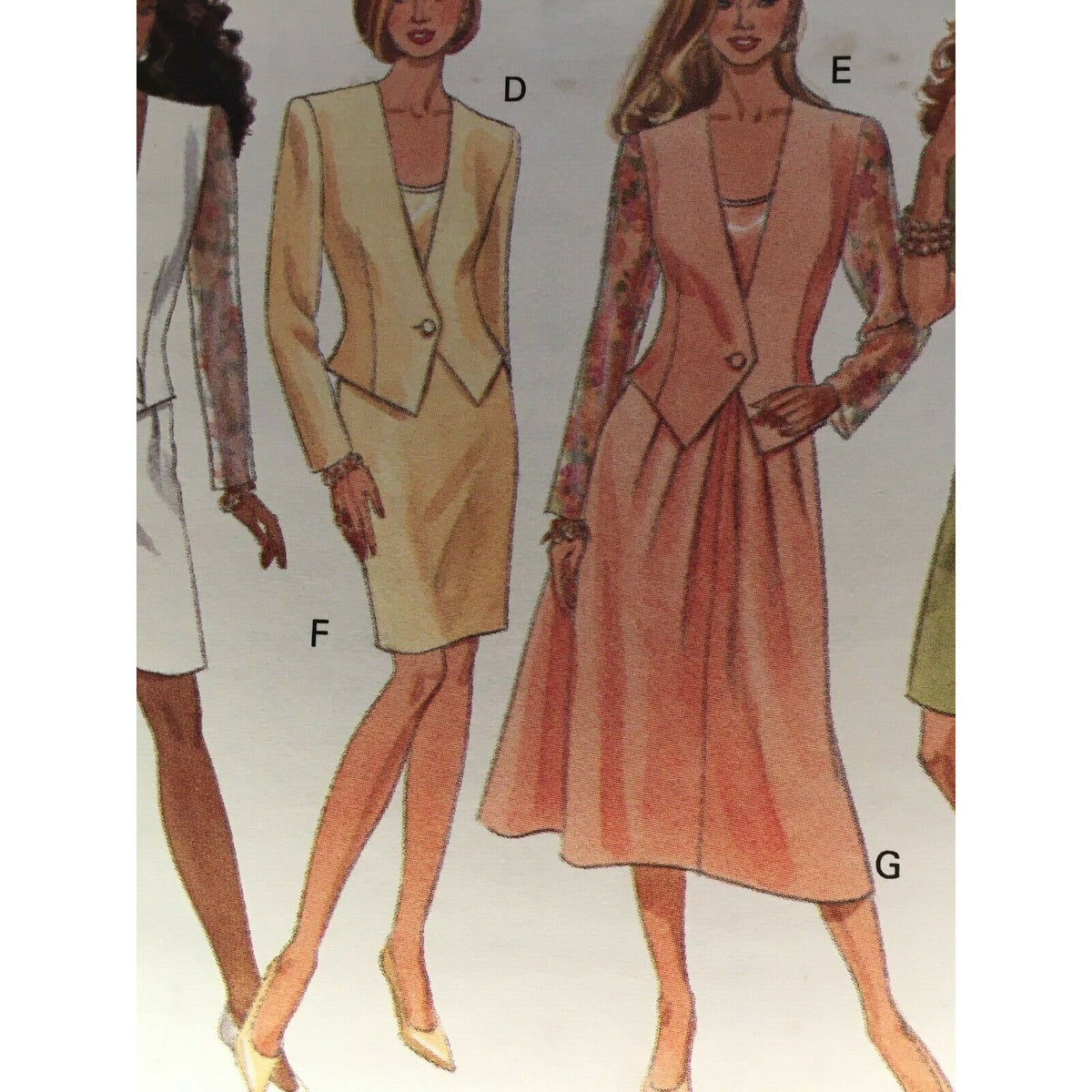 Butterick Sewing Pattern 6162 Career Skirt Suit Jacket Shorts Blazer UC 6 8 10