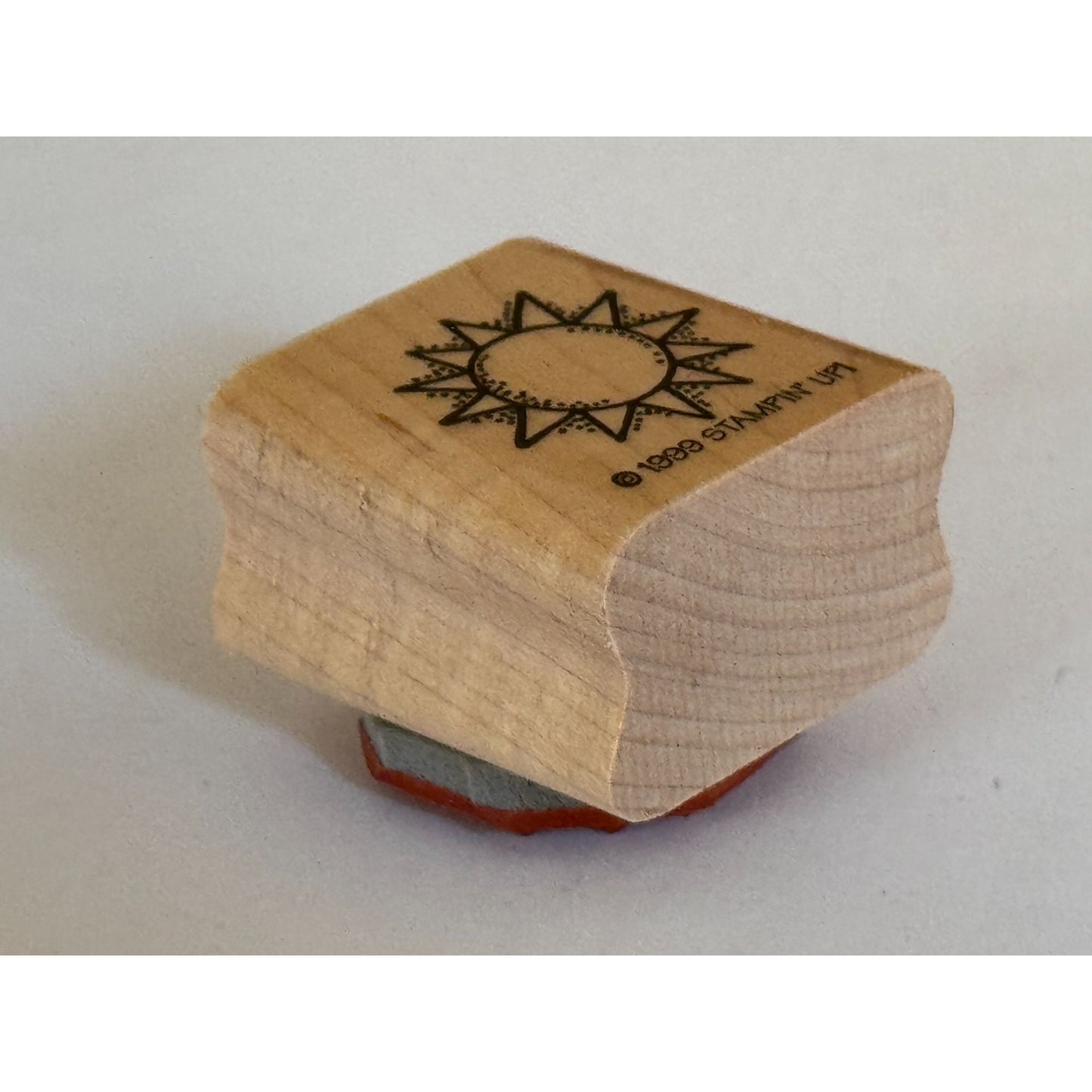 Stampin Up Rubber Stamp Sunshine Sun Shape Sky Nature Card Making Wood Mounted