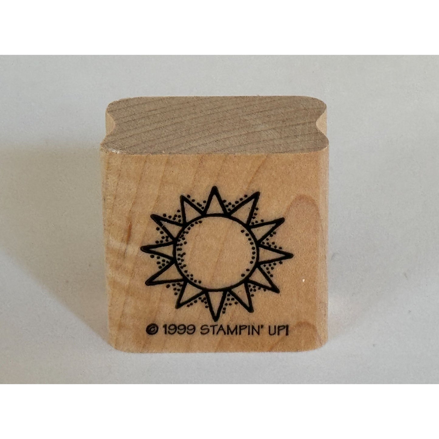 Stampin Up Rubber Stamp Sunshine Sun Shape Sky Nature Card Making Wood Mounted