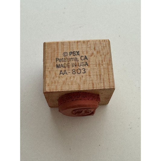 PSX Wooden Rubber Stamp Floral Letter C Card Making Initial Monogram Crafting