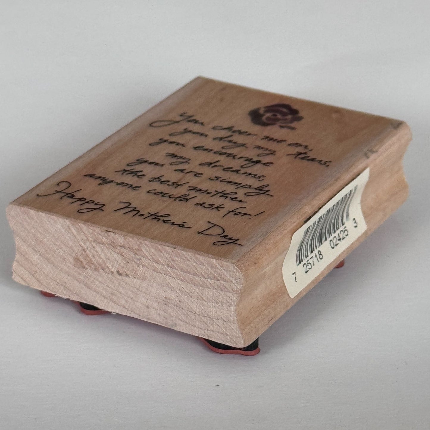 Mother’s Day Quote Rubber Stamp Inkadinkado Sentiment Card Making Words Mom Love