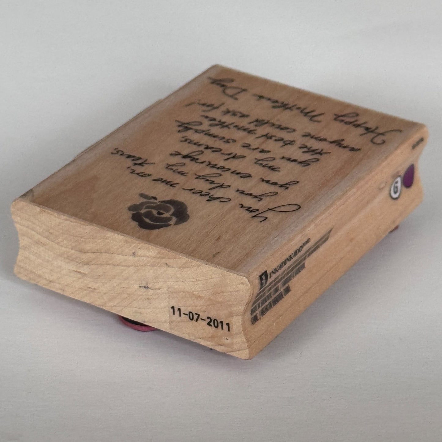 Mother’s Day Quote Rubber Stamp Inkadinkado Sentiment Card Making Words Mom Love