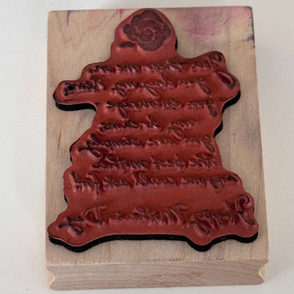 Mother’s Day Quote Rubber Stamp Inkadinkado Sentiment Card Making Words Mom Love