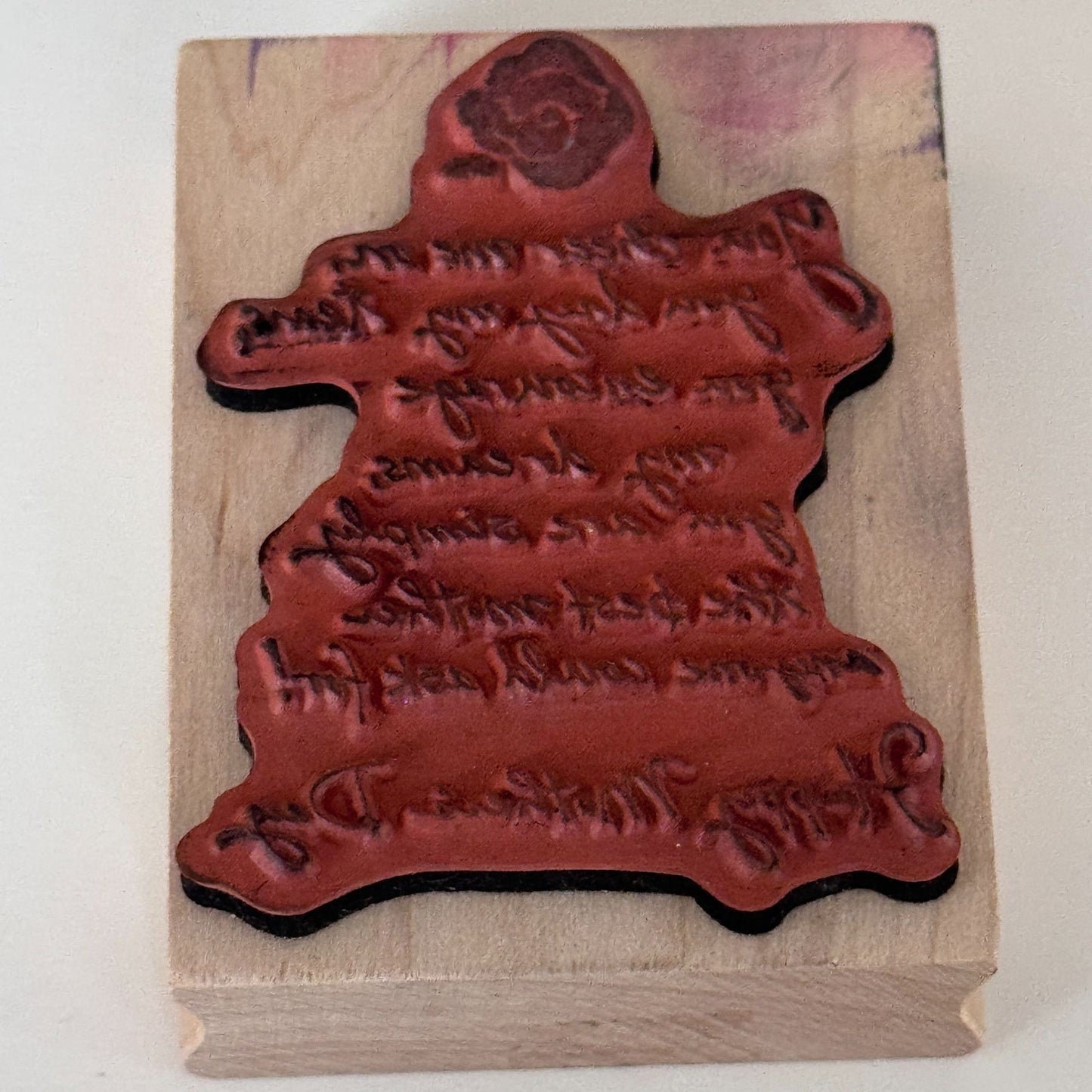 Mother’s Day Quote Rubber Stamp Inkadinkado Sentiment Card Making Words Mom Love