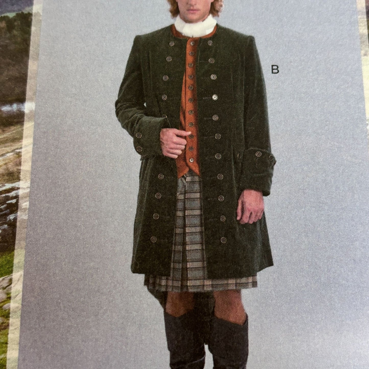 McCalls Sewing Pattern M7762 Outlander Coat Costume Mens Highland 38-44 Uncut