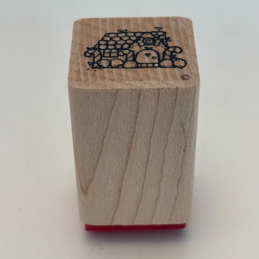 DOTS Rubber Stamp Christmas Gingerbread House Candy Gift Tag Card Making 1 Inch