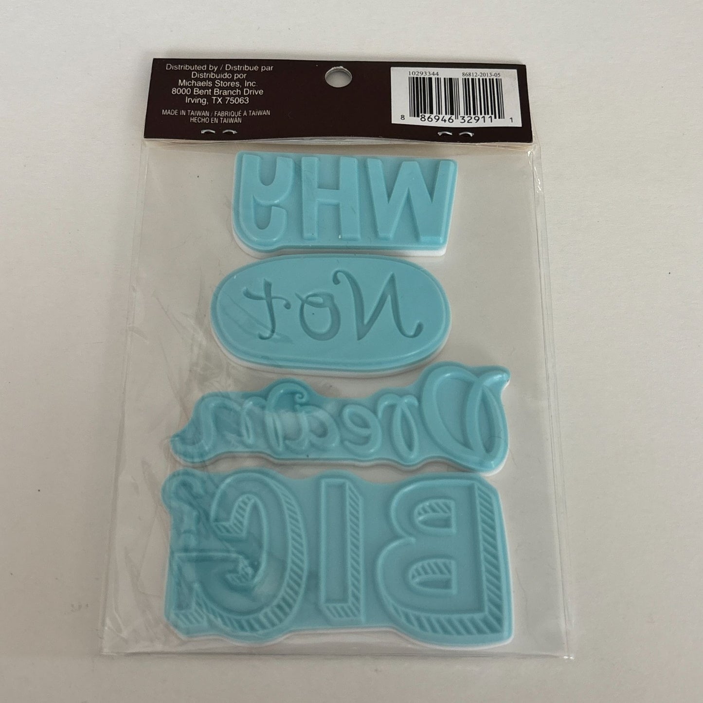 Recollections Cling Stamps Why Not Dream Big Cardmaking Inspirational Word Craft Bold Typography