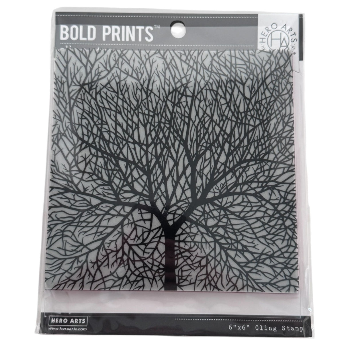Hero Arts Bold Prints Cling Stamp Bare Branched Tree Background Card Making 6 in