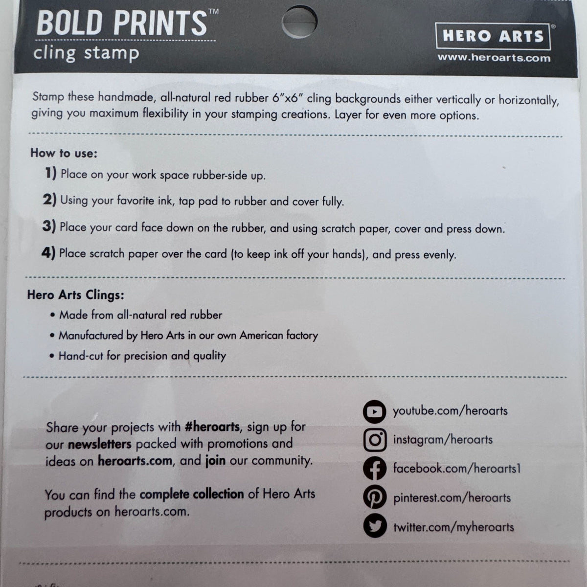 Hero Arts Bold Prints Cling Stamp Bare Branched Tree Background Card Making 6 in