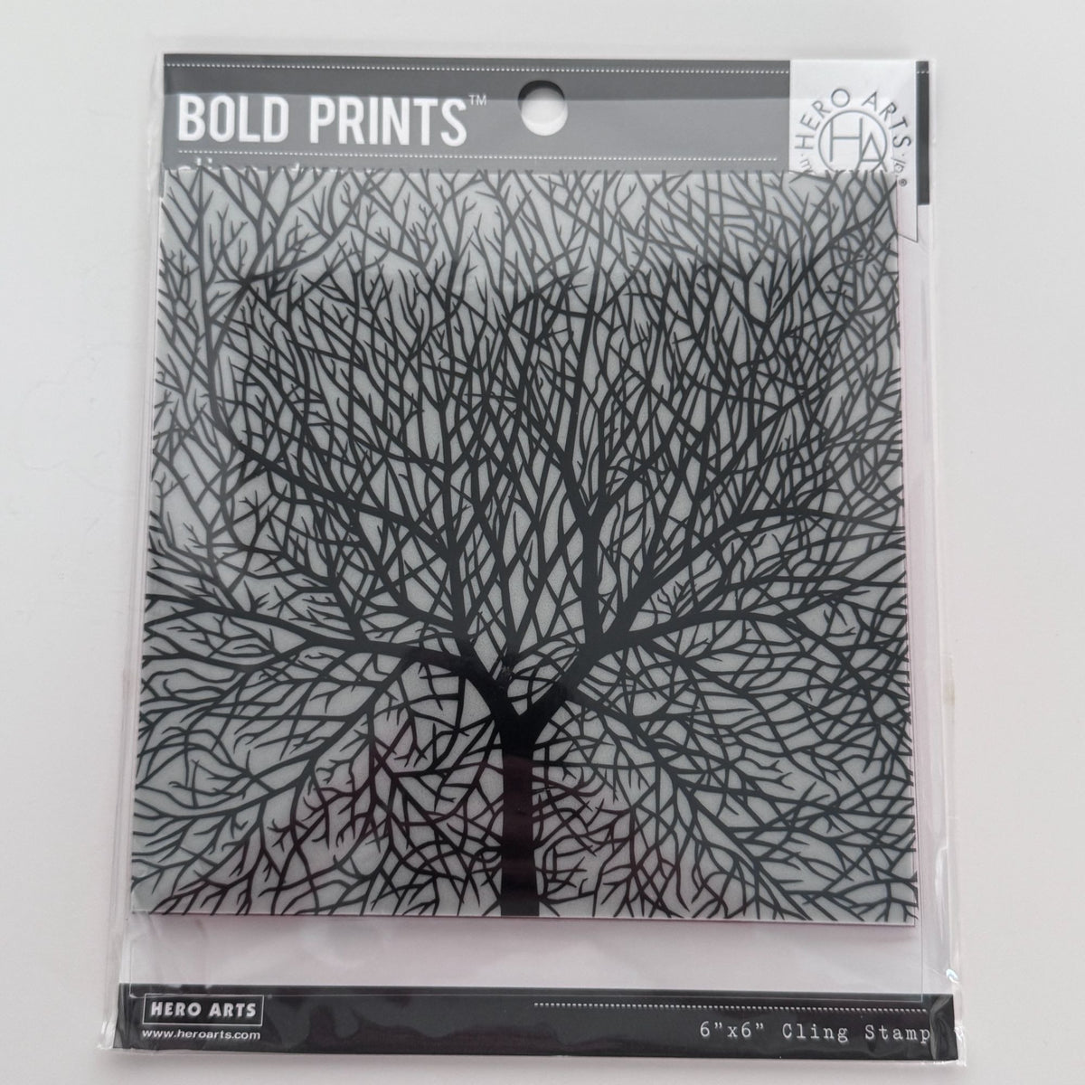 Hero Arts Bold Prints Cling Stamp Bare Branched Tree Background Card Making 6 in