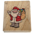 Hero Arts Rubber Stamp Snow Santa with Gift Sack Bag Holidays Christmas Small