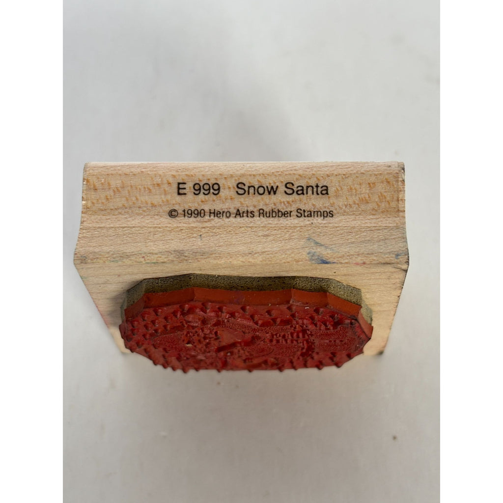 Hero Arts Rubber Stamp Snow Santa with Gift Sack Bag Holidays Christmas Small