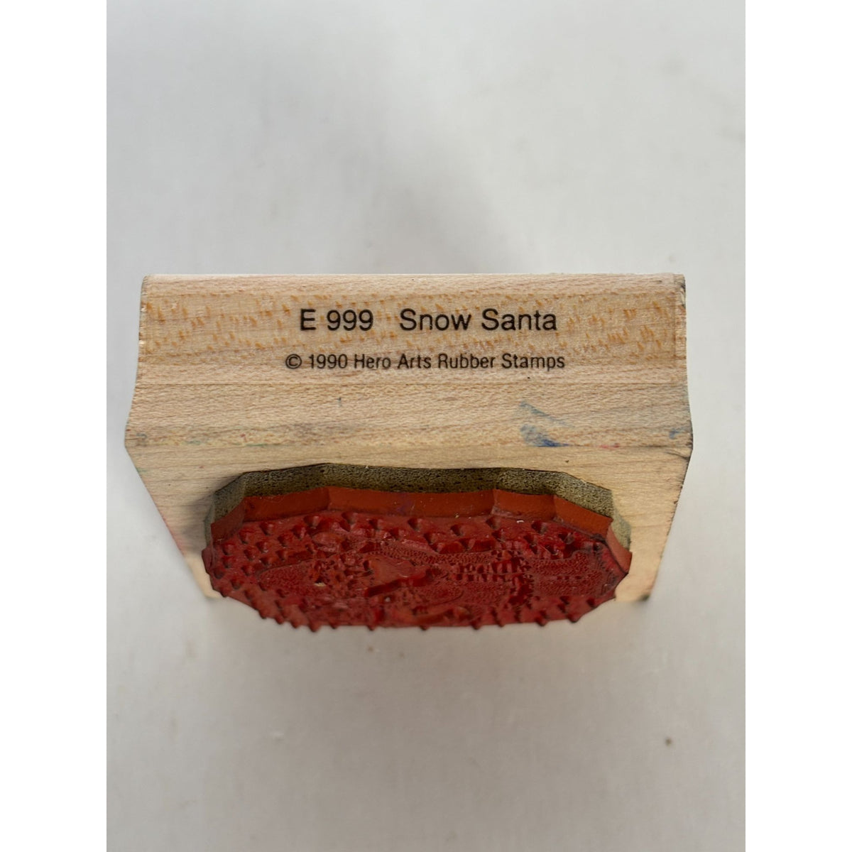 Hero Arts Rubber Stamp Snow Santa with Gift Sack Bag Holidays Christmas Small