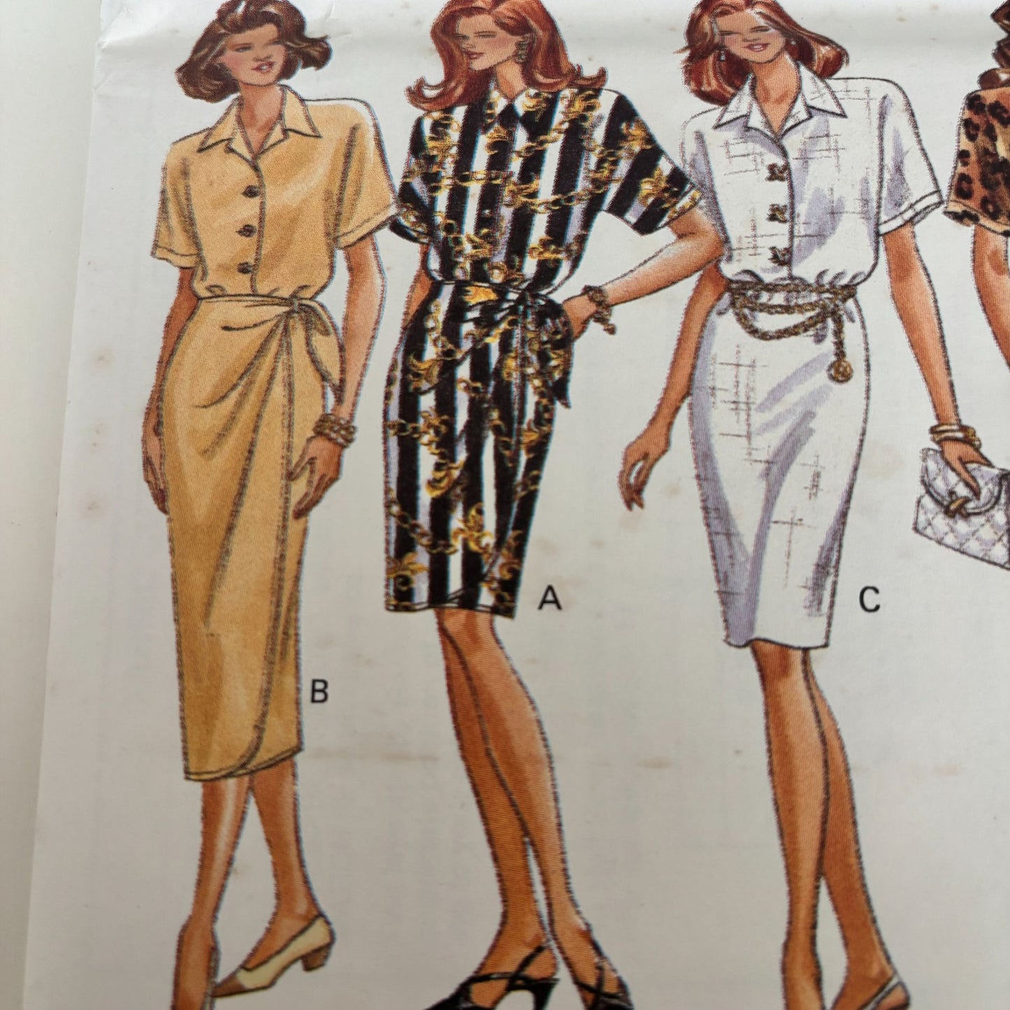 Butterick Sewing Pattern 6787 1990s Dress Suit Corporate Core Easy 6 8 10 Uncut