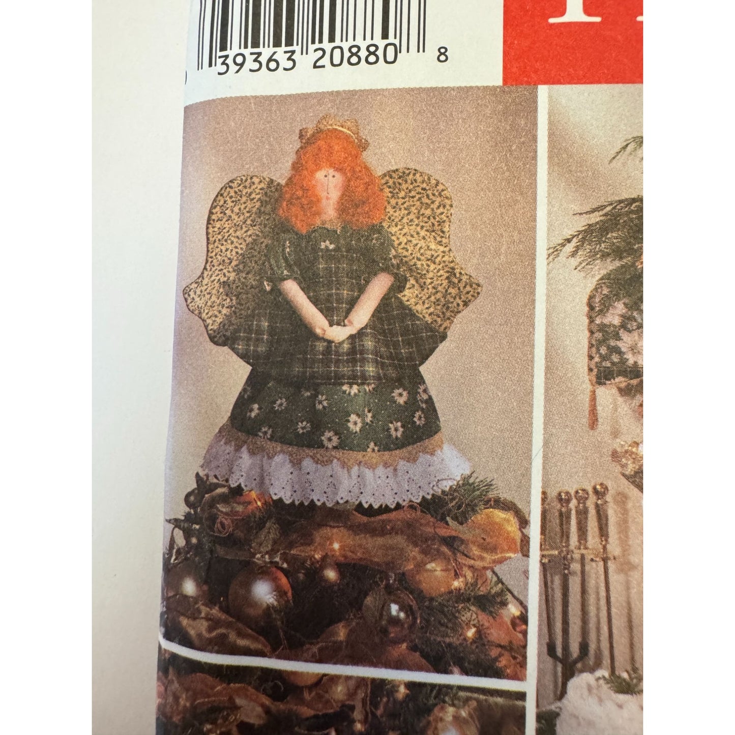 Simplicity Sewing Pattern 7846 Christmas Angel Tree Topper Mantel Scarf Stocking Uncut Table Runner