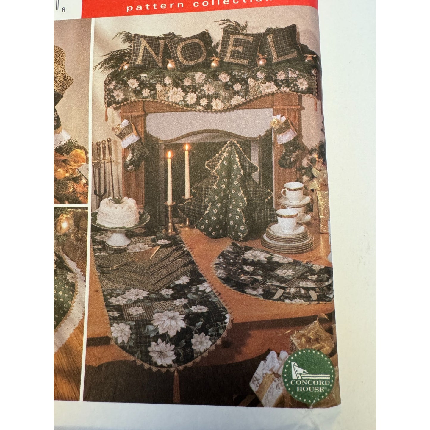 Simplicity Sewing Pattern 7846 Christmas Angel Tree Topper Mantel Scarf Stocking Uncut Table Runner