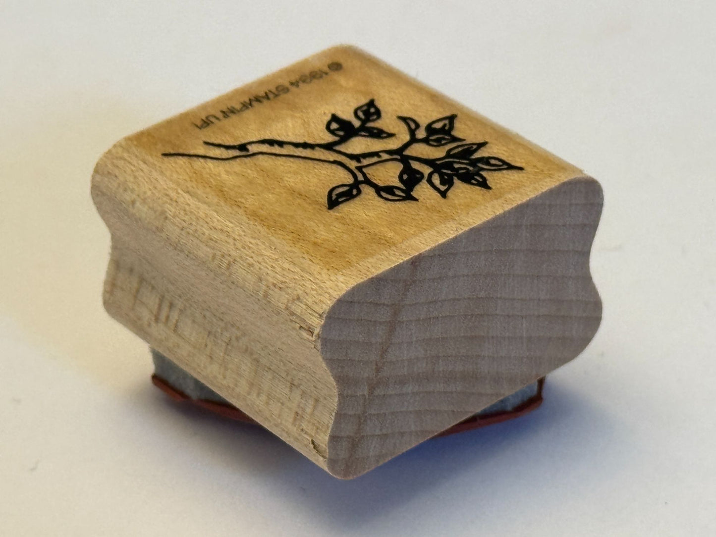 Stampin Up Rubber Stamp Tree Branch Nature Spring Leaves Leaf Cardmaking Craft