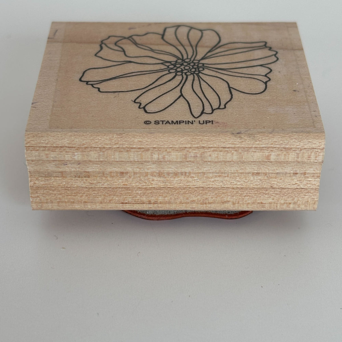 Stampin Up Wood Mounted Rubber Stamp Flower Garden Floral Nature Card Making