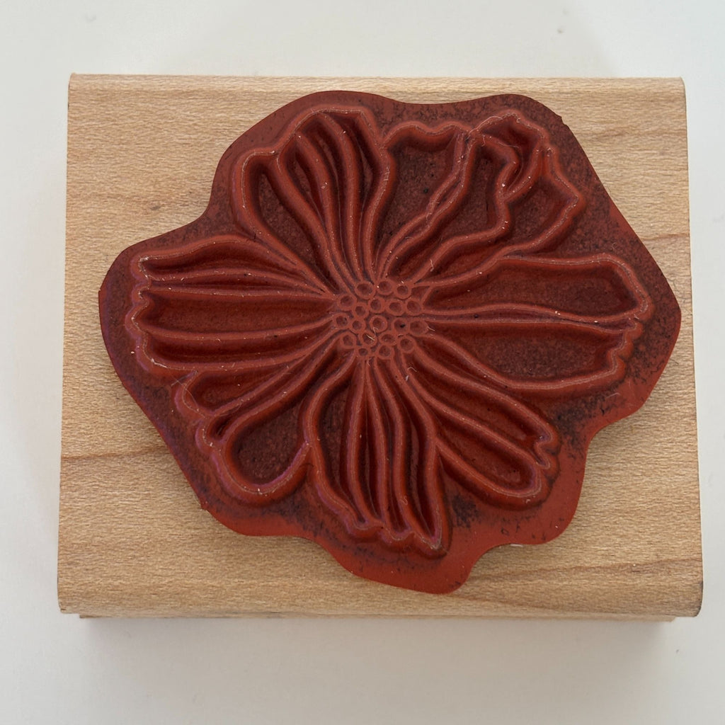 Stampin Up Wood Mounted Rubber Stamp Flower Garden Floral Nature Card Making