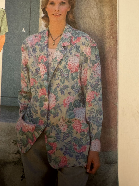 Simplicity Sewing Pattern 9443 Jacket Blazer Work 4 Hour Casual 10 12 14 16 UC