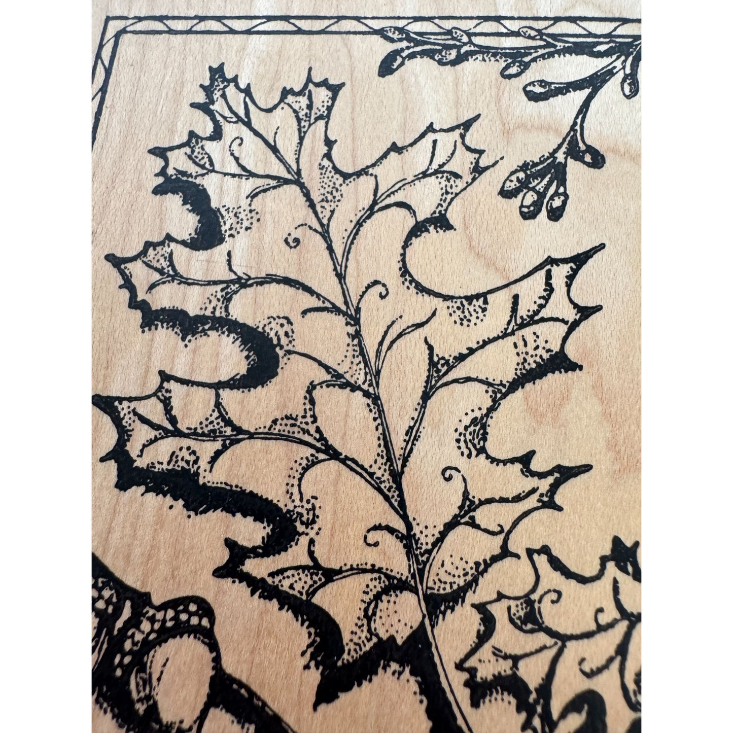 Northwoods Rubber Stamp Acorn Oak Leaf Large Fall NatureThanksgiving Card Making
