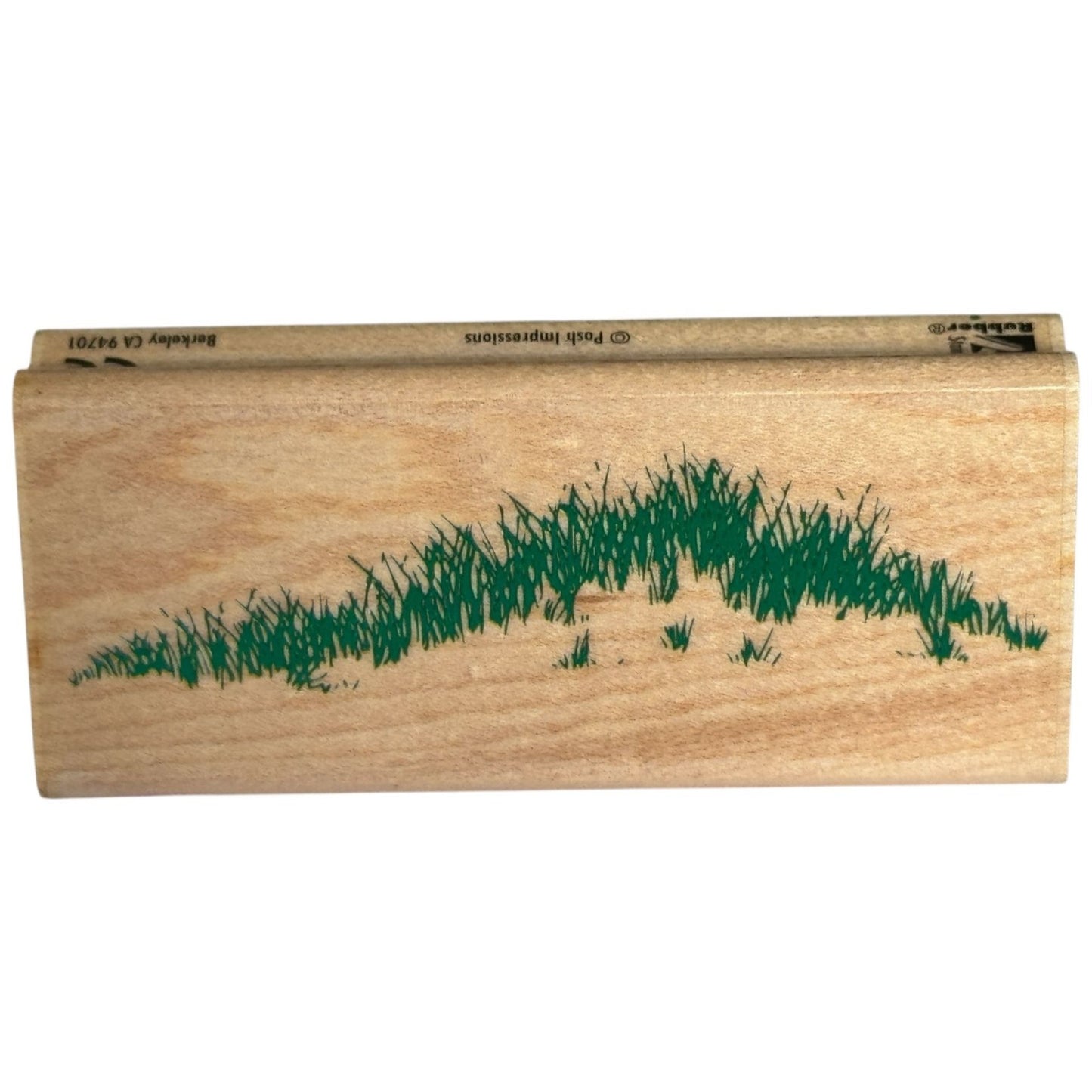 Rubber Stampede Rubber Stamp Hilltop Grass Posh Impressions Landscape Maker Wood