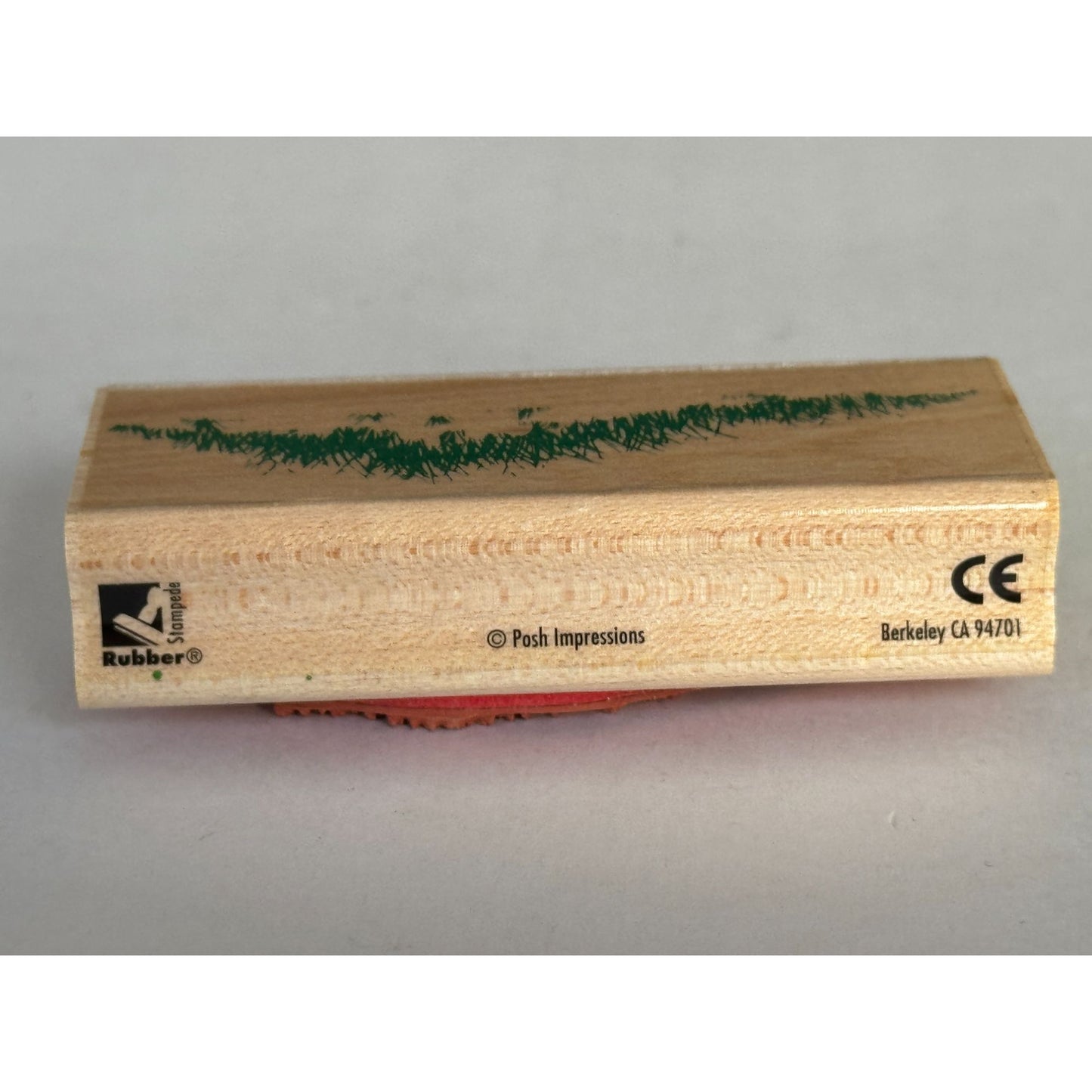 Rubber Stampede Rubber Stamp Hilltop Grass Posh Impressions Landscape Maker Wood