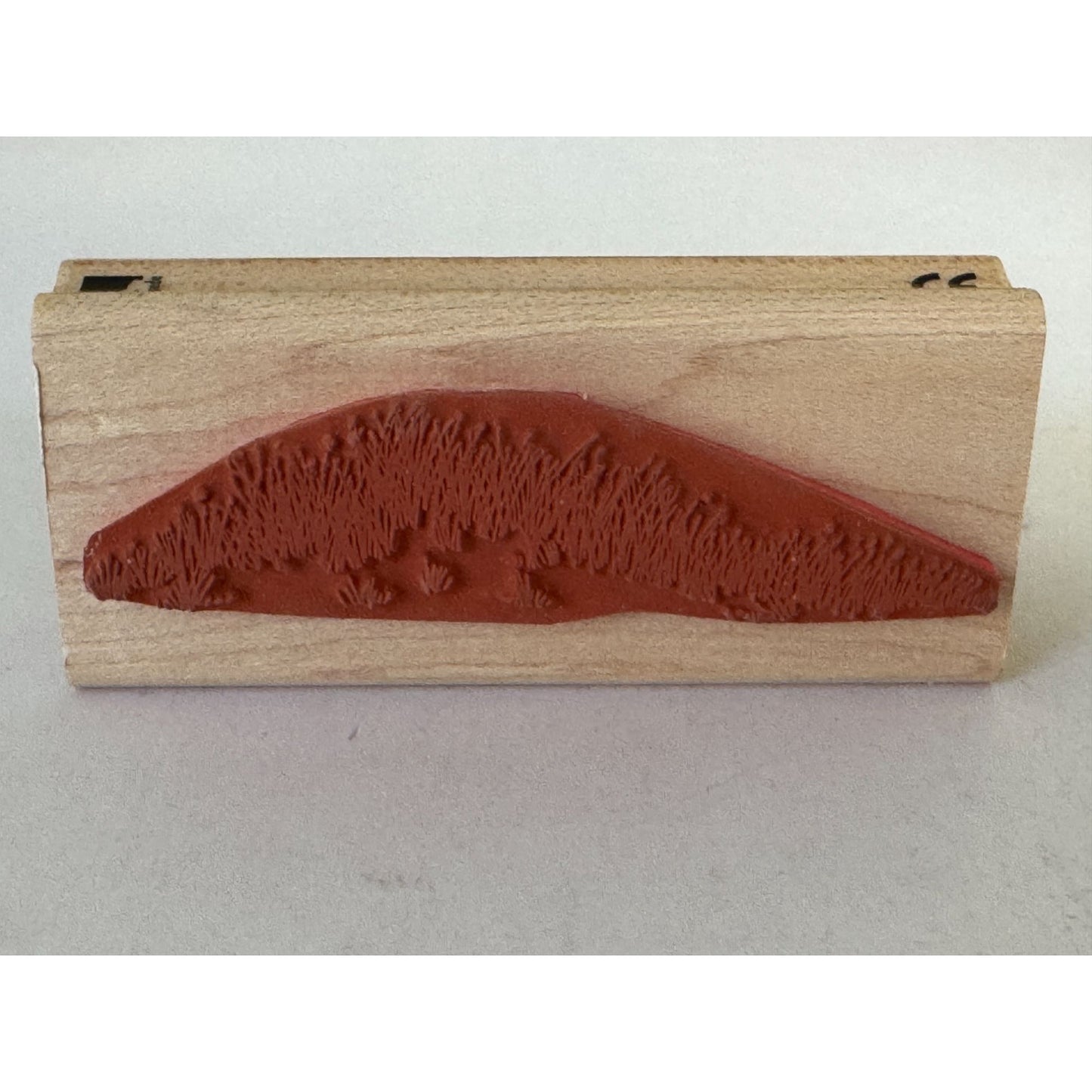 Rubber Stampede Rubber Stamp Hilltop Grass Posh Impressions Landscape Maker Wood