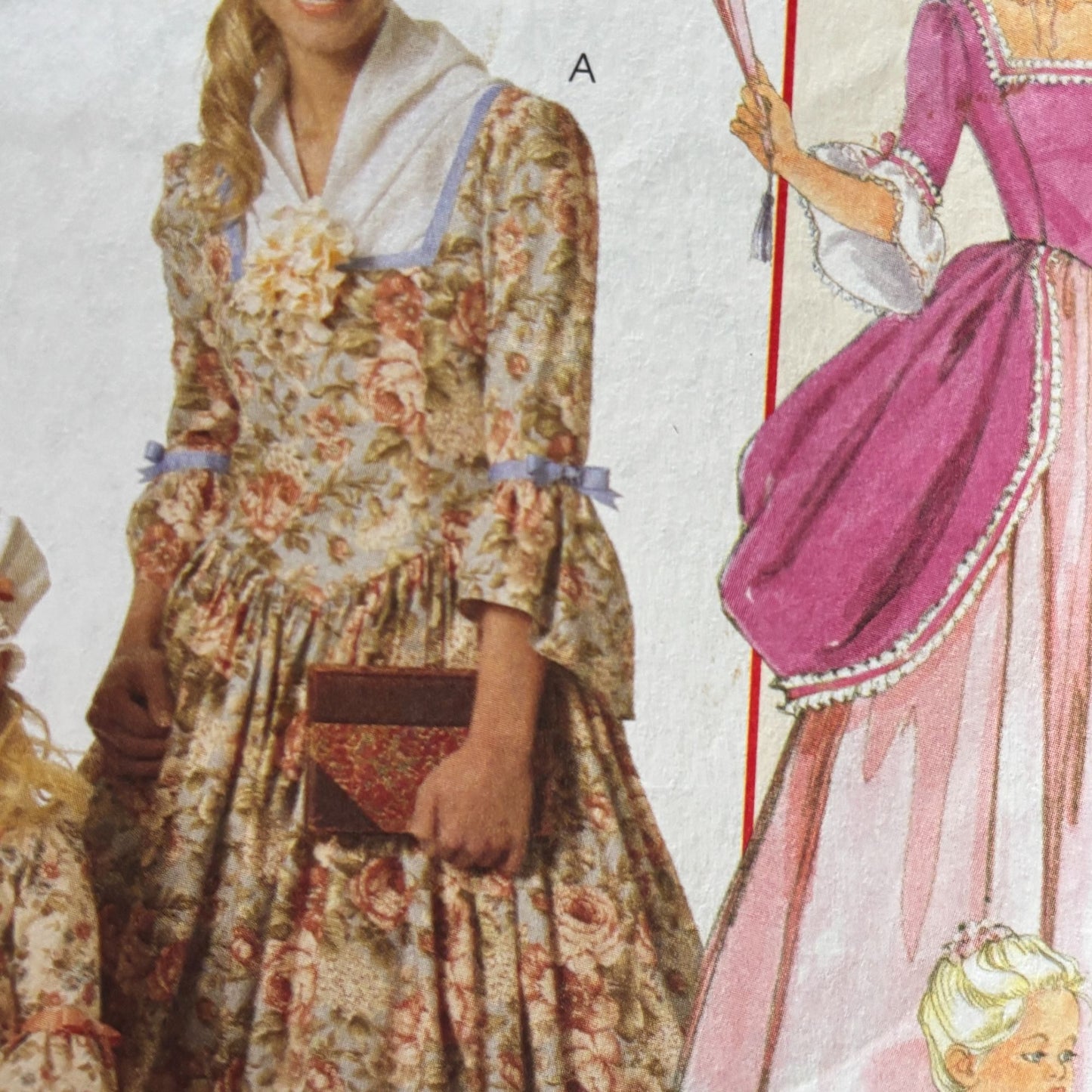 McCalls Sewing Pattern M6139 Colonial Dress Historical Costume 8-22 Uncut Bonnet American History