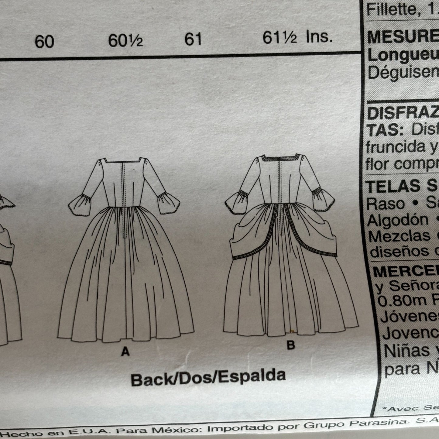 McCalls Sewing Pattern M6139 Colonial Dress Historical Costume 8-22 Uncut Bonnet American History