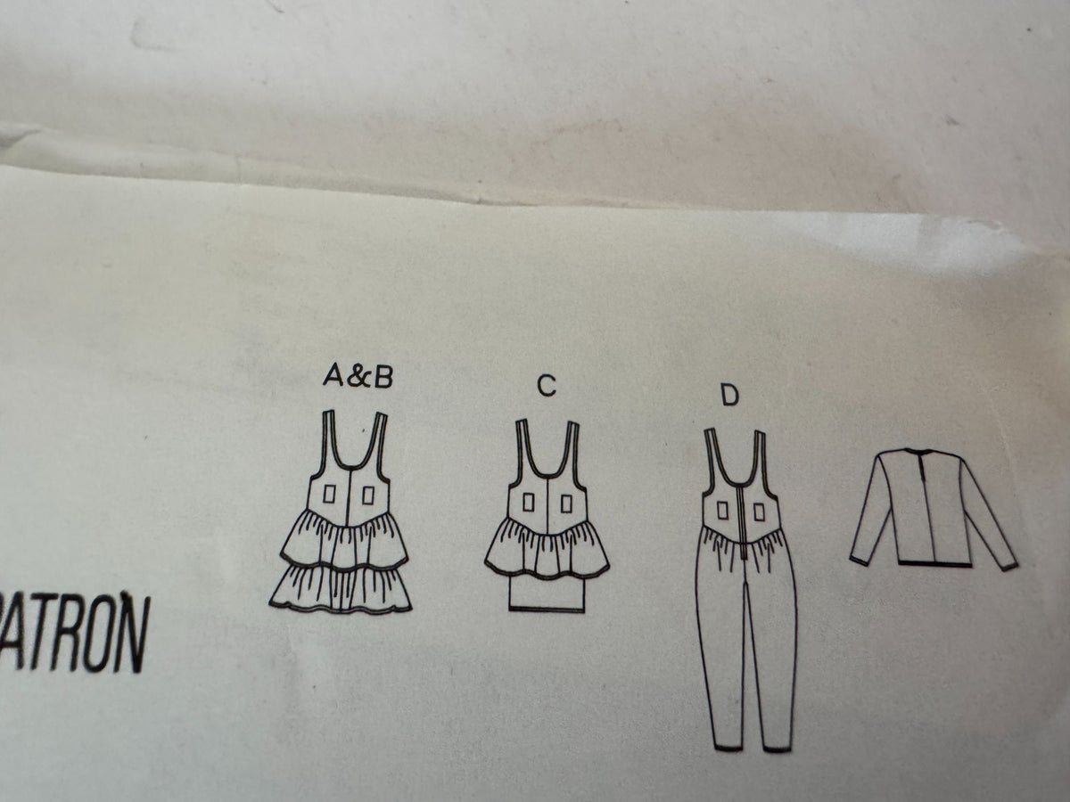 Butterick Sewing Pattern 5080 Busybodies Girls Jumper Jumpsuit Shirt Easy 7 8 10