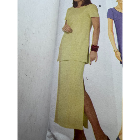 Butterick Sewing Pattern 5471 Top Tunic Skirt Fast Modest Classic 12 14 16 Uncut