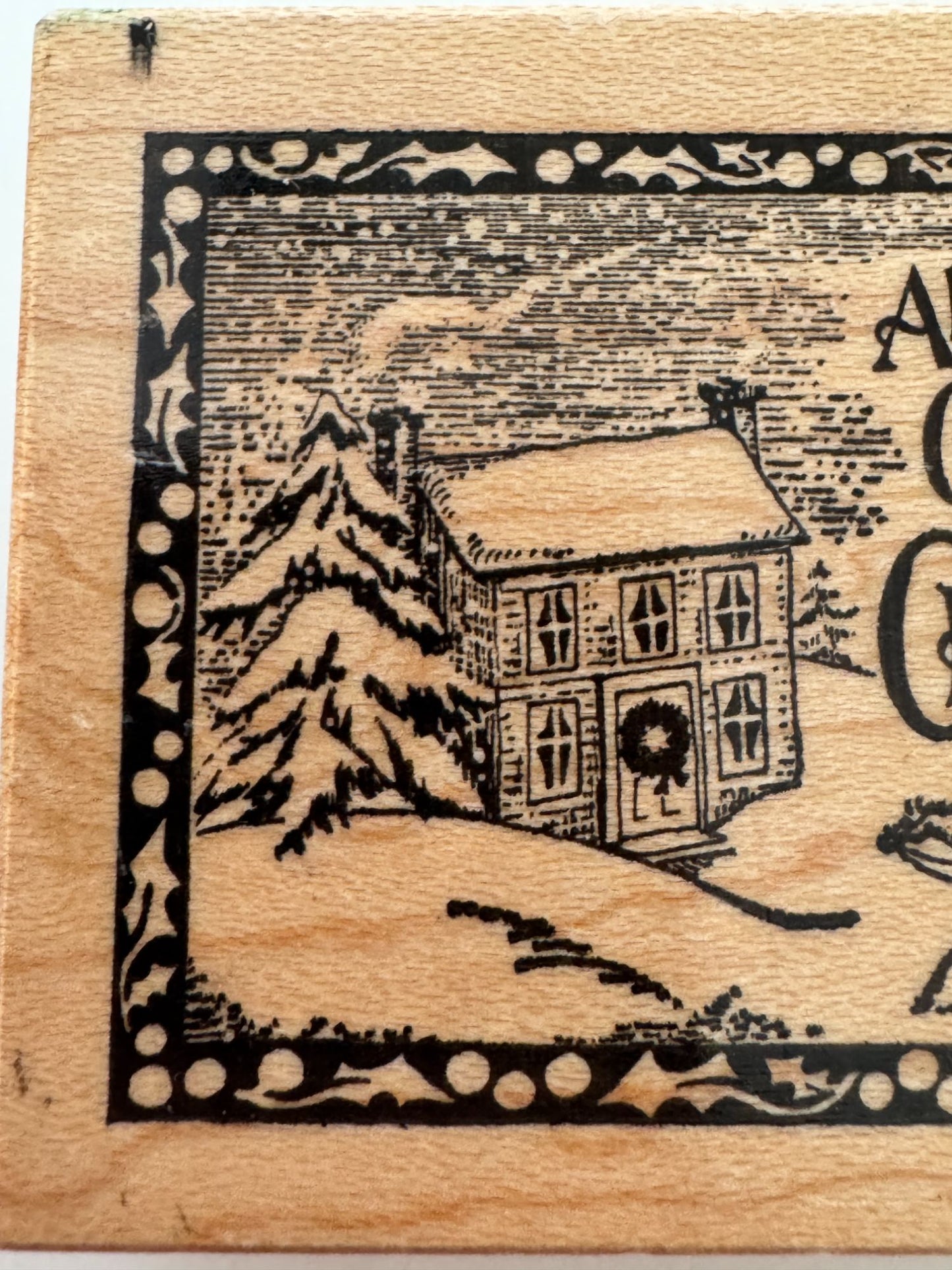 PSX Rubber Stamp All Hearts Come Home for Christmas Sleigh Winter Holidays F-324