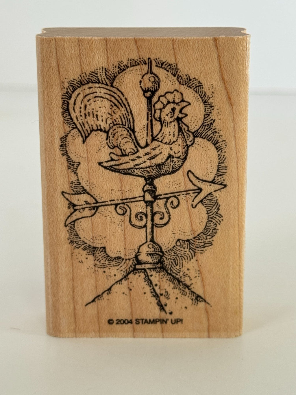 Stampin Up Wood Rubber Stamps Peaceful Pastoral Farm Barn Tractor Weather Vane