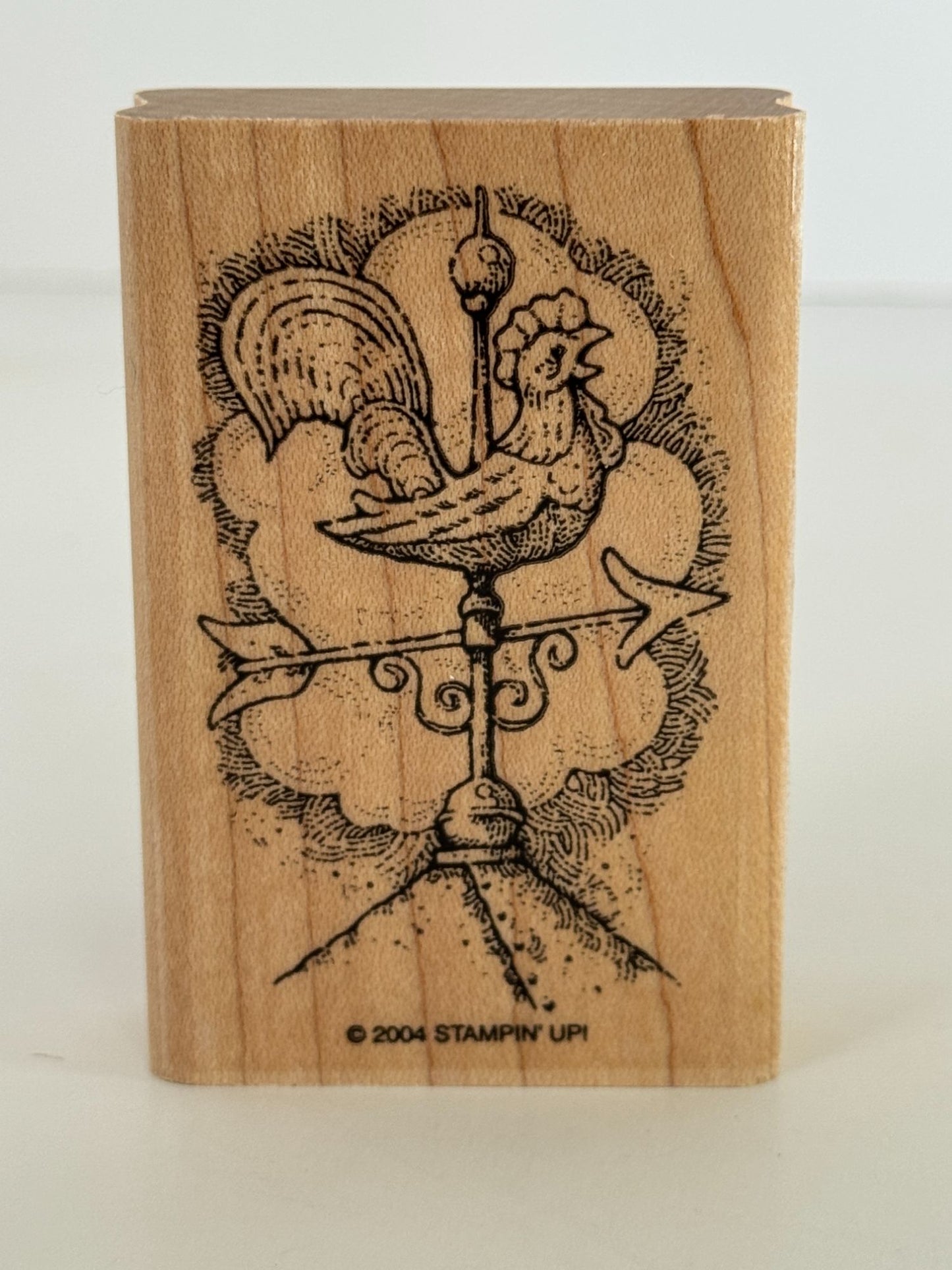 Stampin Up Wood Rubber Stamps Peaceful Pastoral Farm Barn Tractor Weather Vane