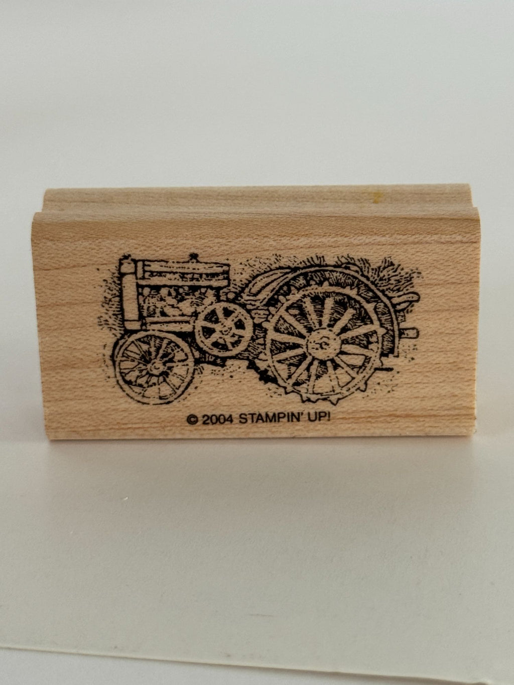 Stampin Up Wood Rubber Stamps Peaceful Pastoral Farm Barn Tractor Weather Vane