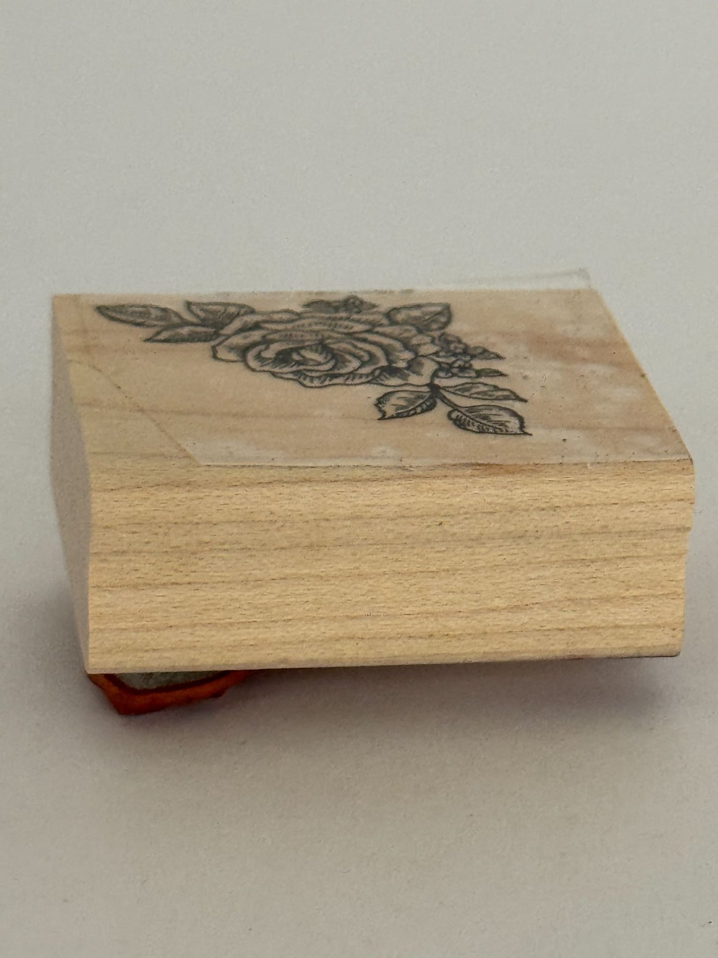 Stampin Up Rubber Stamp Rose Corner Flower Mothers Day Card Making Valentines