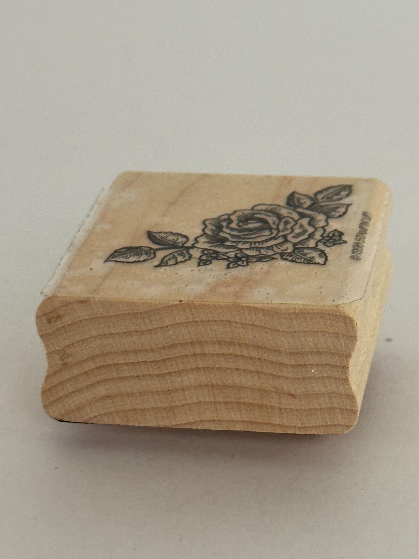 Stampin Up Rubber Stamp Rose Corner Flower Mothers Day Card Making Valentines