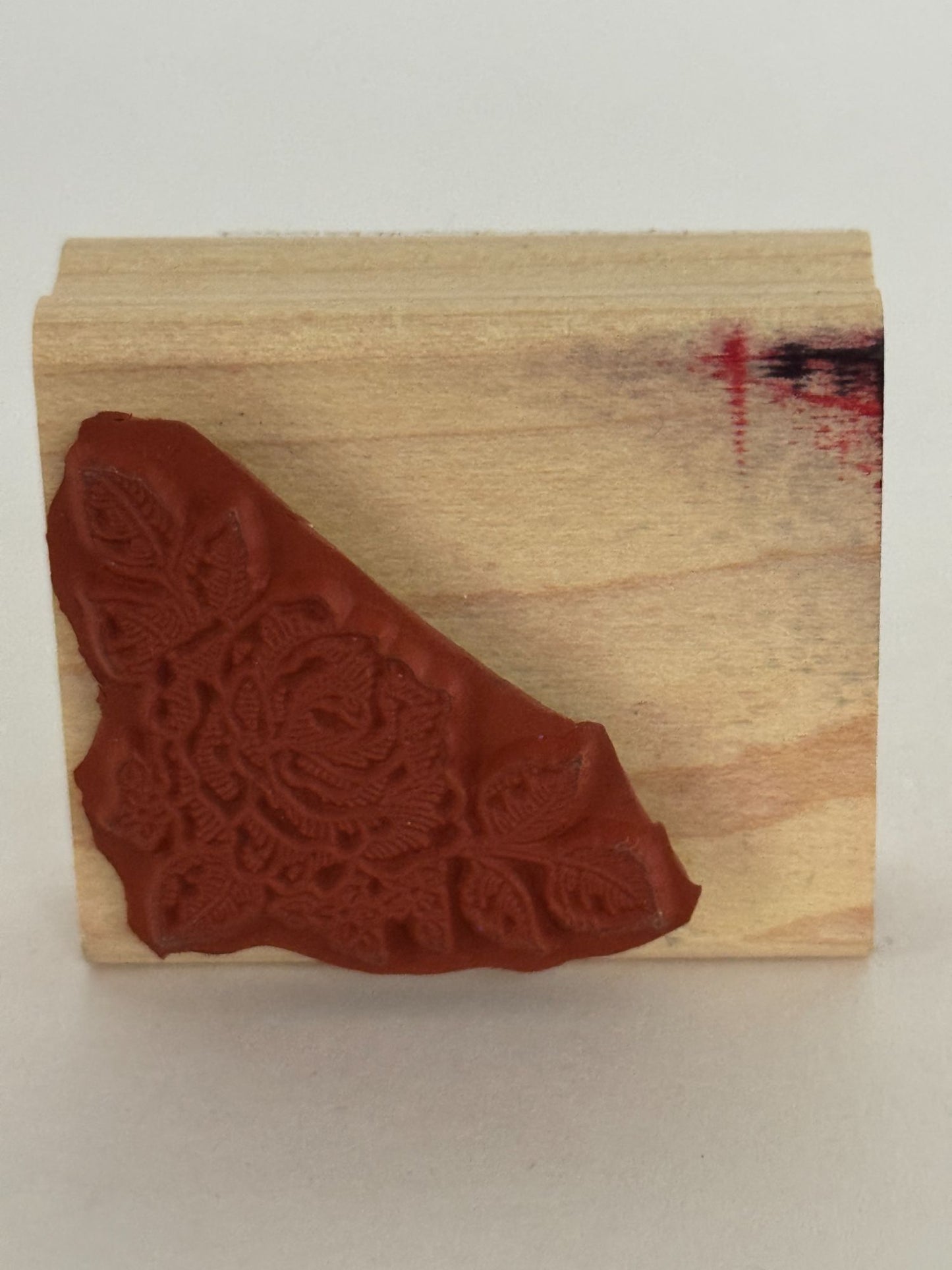 Stampin Up Rubber Stamp Rose Corner Flower Mothers Day Card Making Valentines