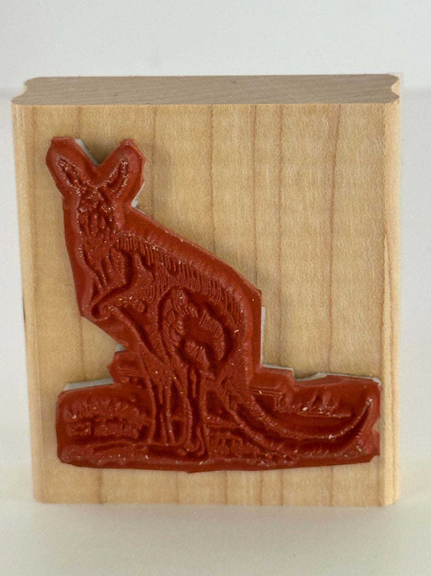 Stampin Up Rubber Stamps In the Outback Australian Kangaroo Koala Bear Platypus