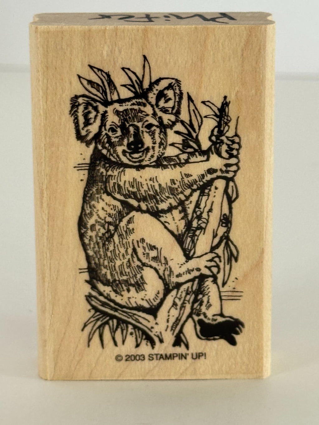 Stampin Up Rubber Stamps In the Outback Australian Kangaroo Koala Bear Platypus