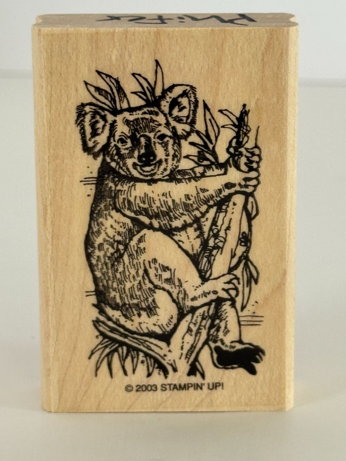 Stampin Up Rubber Stamps In the Outback Australian Kangaroo Koala Bear Platypus