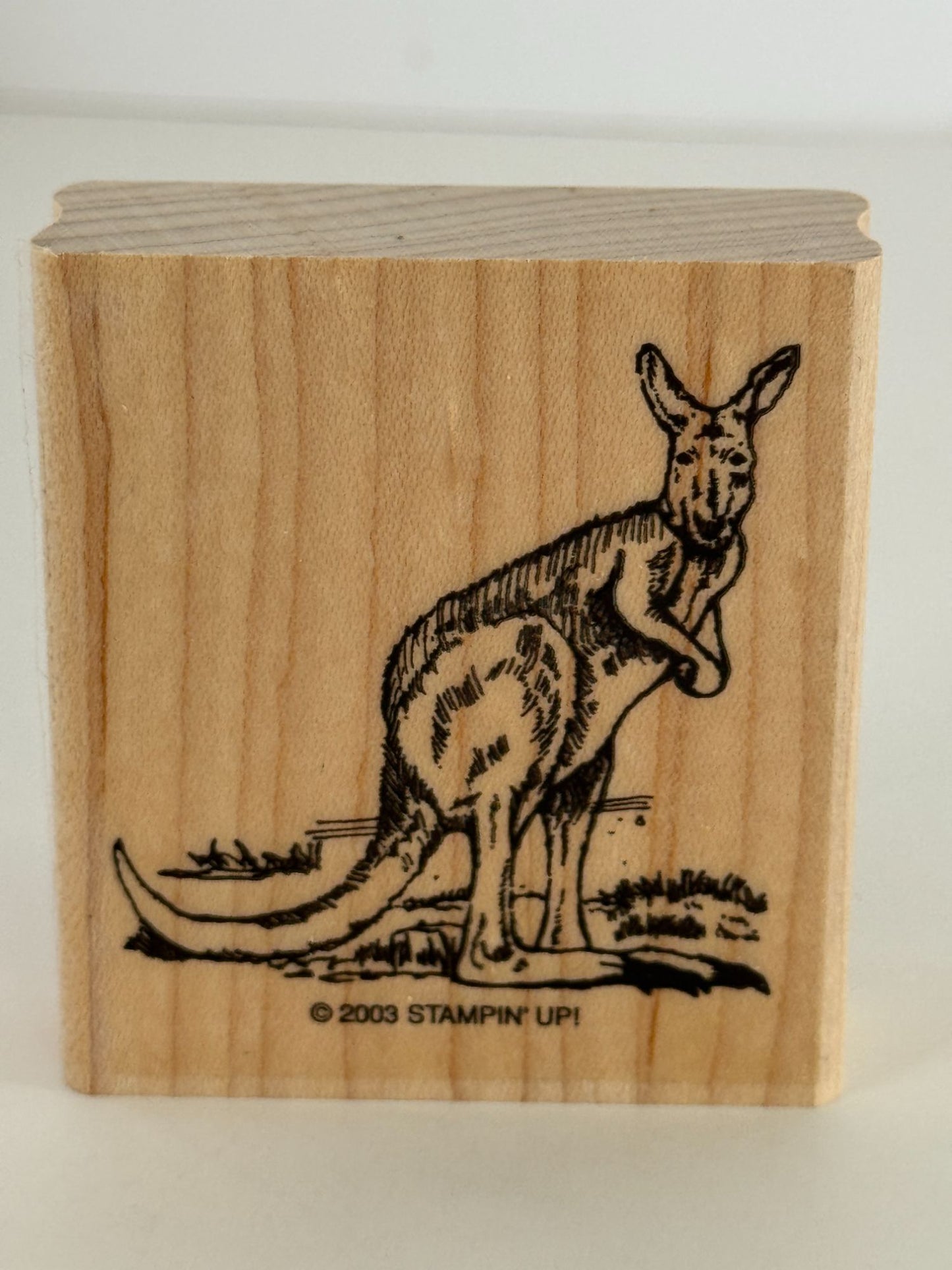 Stampin Up Rubber Stamps In the Outback Australian Kangaroo Koala Bear Platypus